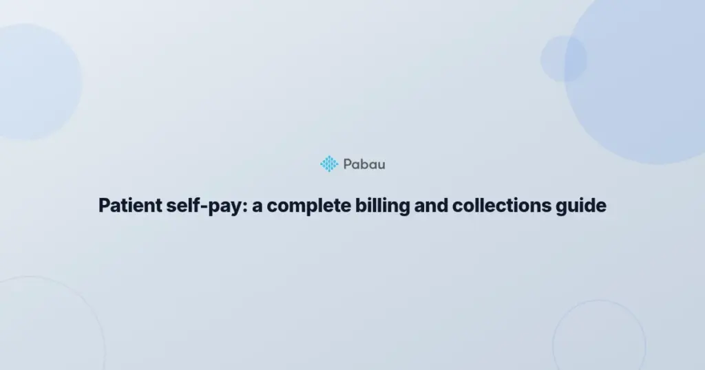 Self Pay Patients