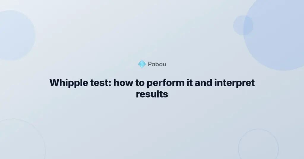 Whipple Test