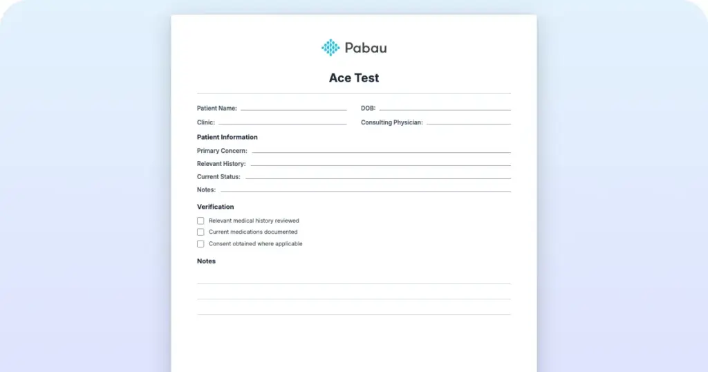 Ace Test