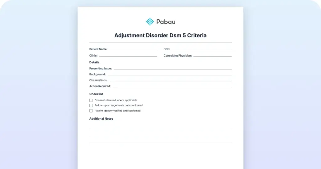 Adjustment Disorder Dsm 5 Criteria