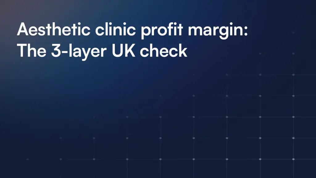 Aesthetic clinic profit margin: The 3-layer UK check