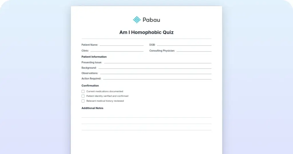 Am I homophobic quiz: Understand your biases preview from Pabau