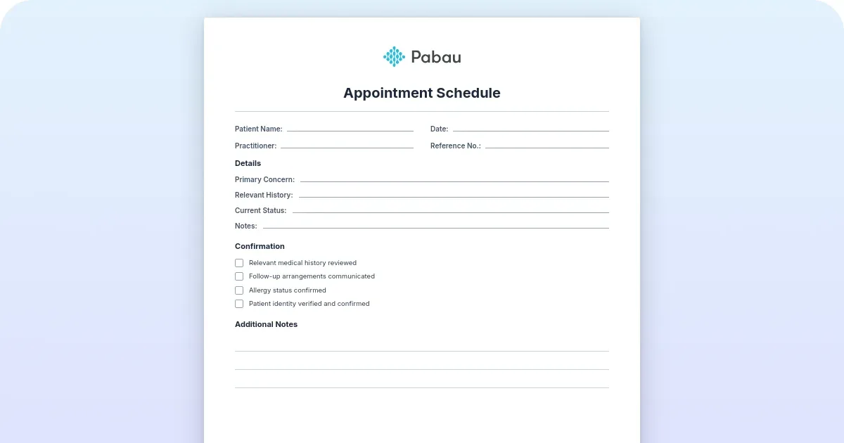 Lab Inventory Management Pdf Free appointment schedule template (printable PDF) - Free PDF Download ...