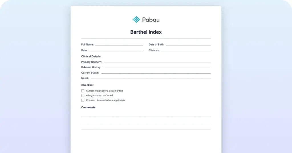 Barthel Index
