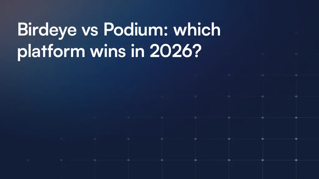 Birdeye vs Podium: which platform wins in 2026?