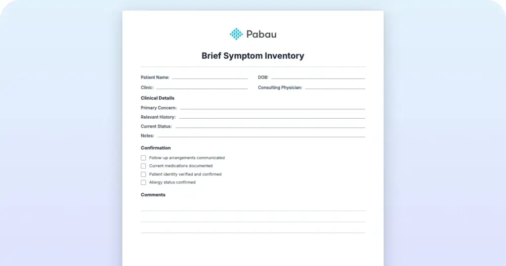 Brief Symptom Inventory