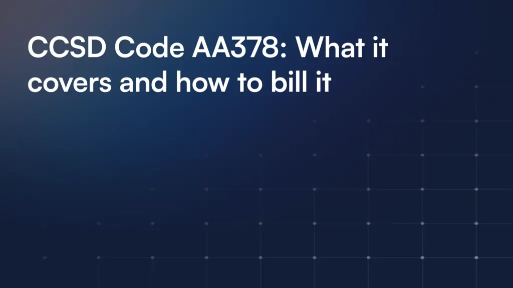 Ccsd Code Aa378