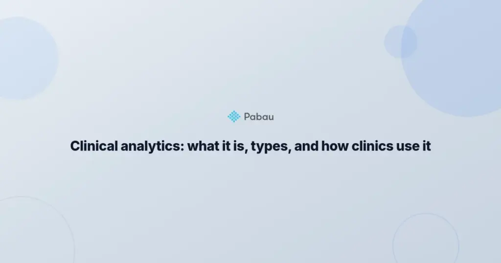 Clinical Analytics