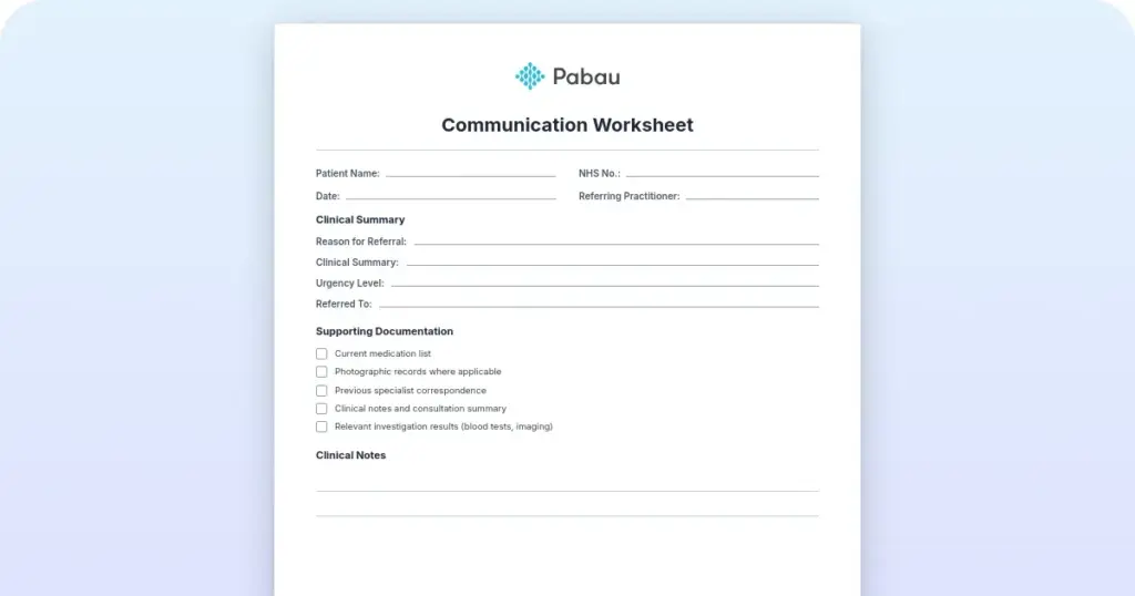 Couple Communication Worksheet preview from Pabau