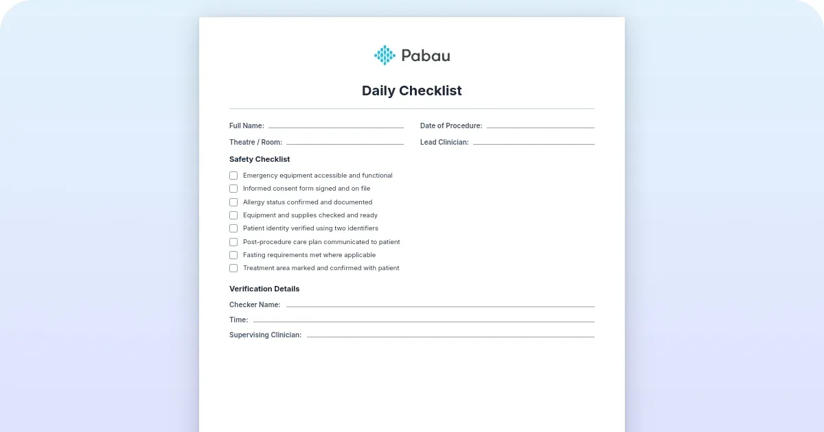 Lab Inventory Management Pdf Daily checklist template: Free PDF for healthcare practices - Free PDF ...