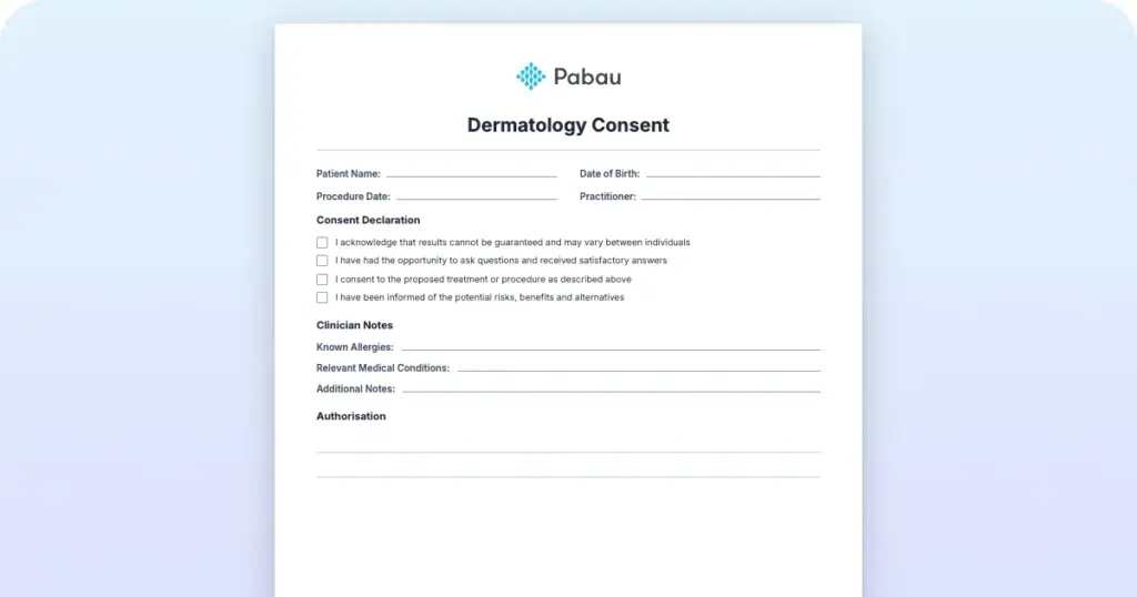 Dermatology Consent