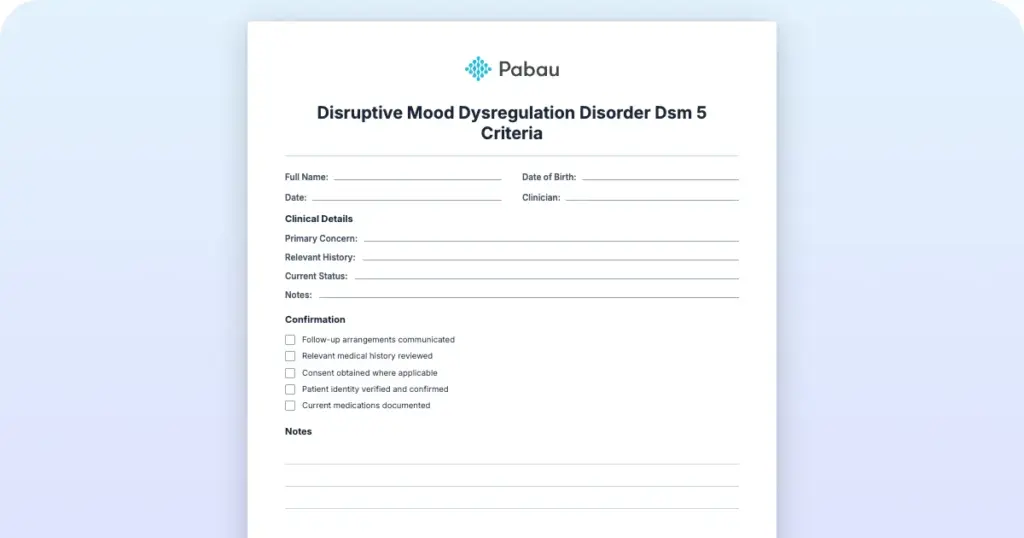 Disruptive Mood Dysregulation Disorder Dsm 5 Criteria