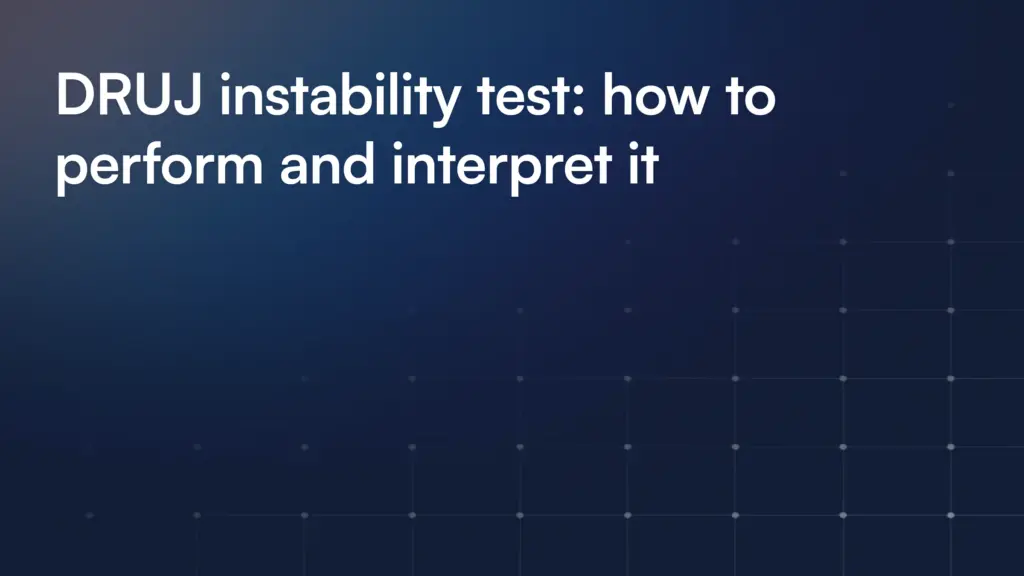 Druj Instability Test
