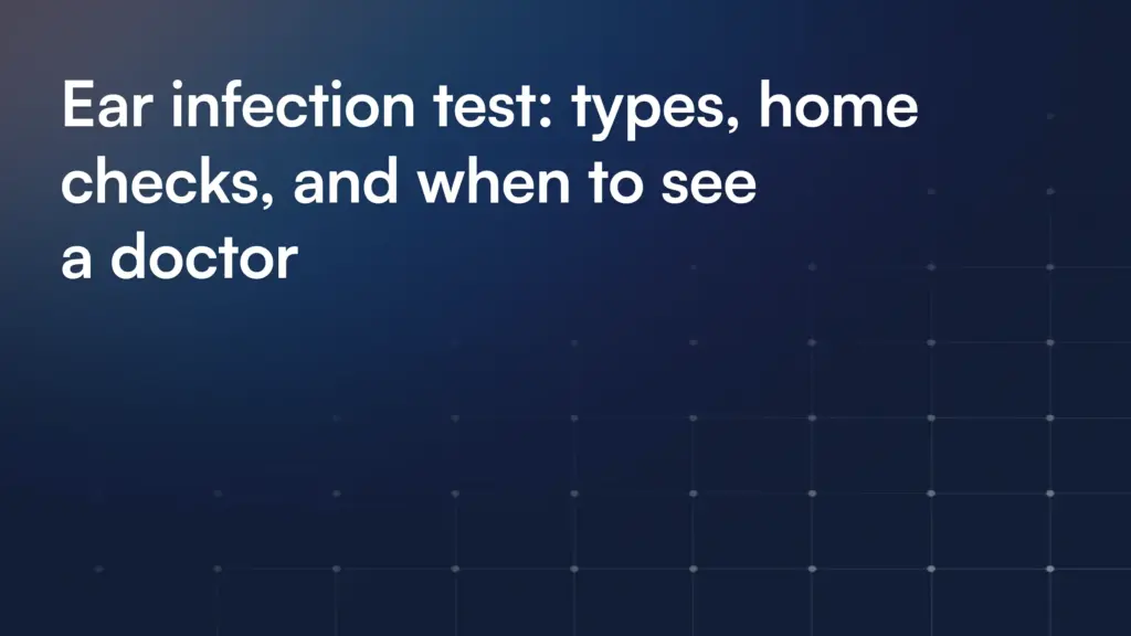 Ear Infection Test