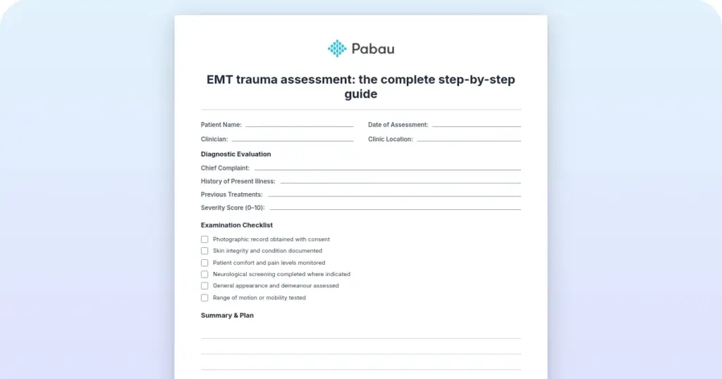 Emt Trauma Assessment