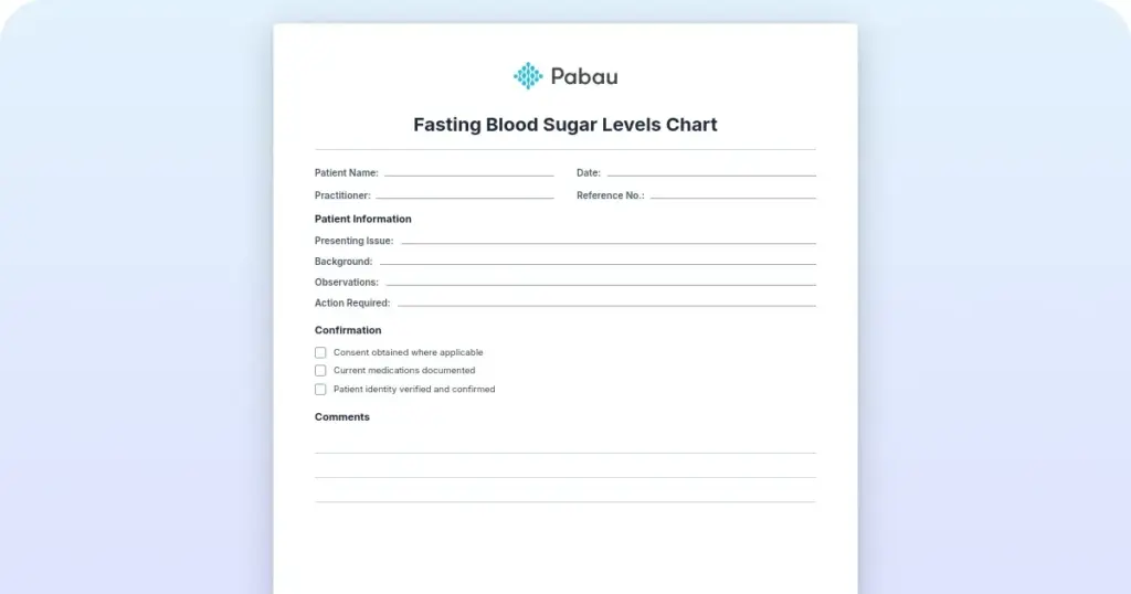 Blood sugar levels chart: Normal, prediabetes and diabetes ranges preview from Pabau