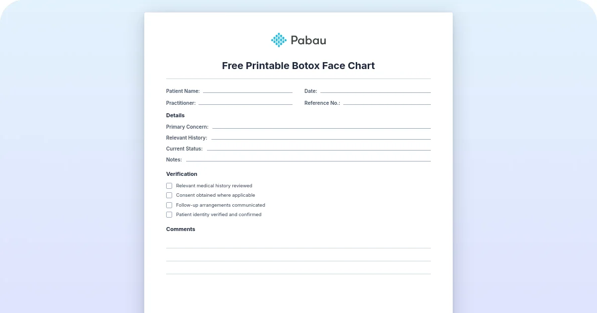 Lab Inventory Management Pdf Free printable botox face chart PDF (with unit ranges) - Free PDF ...