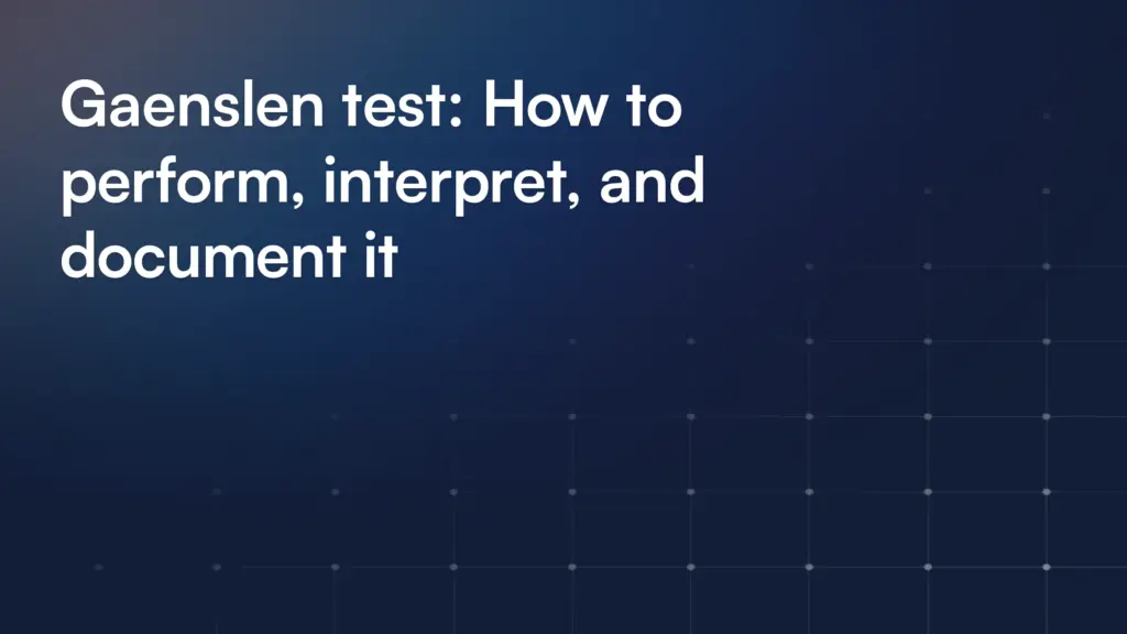 Gaenslen test: How to perform, interpret, and document it