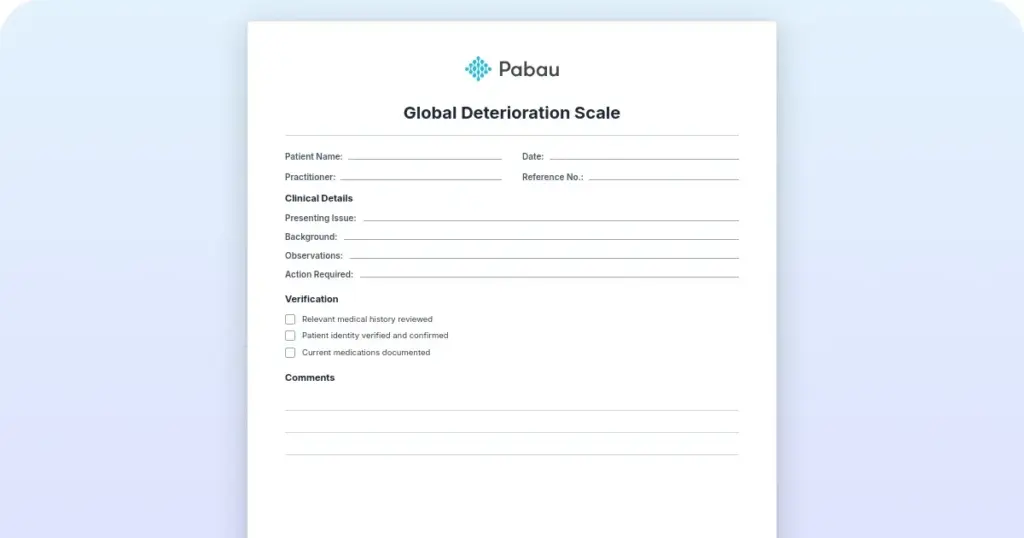 Global deterioration scale: The 7 stages and how to score them preview from Pabau