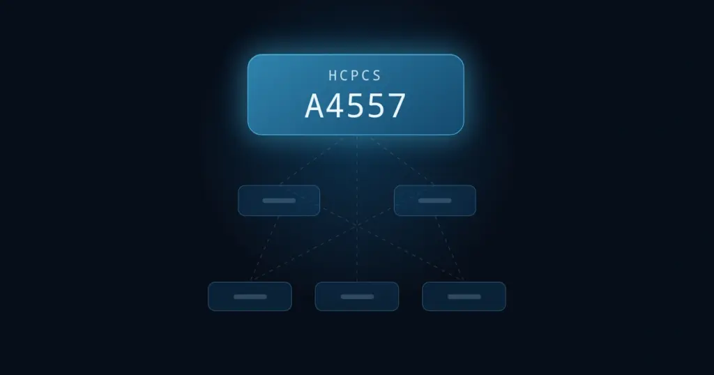 HCPCS Code A4557