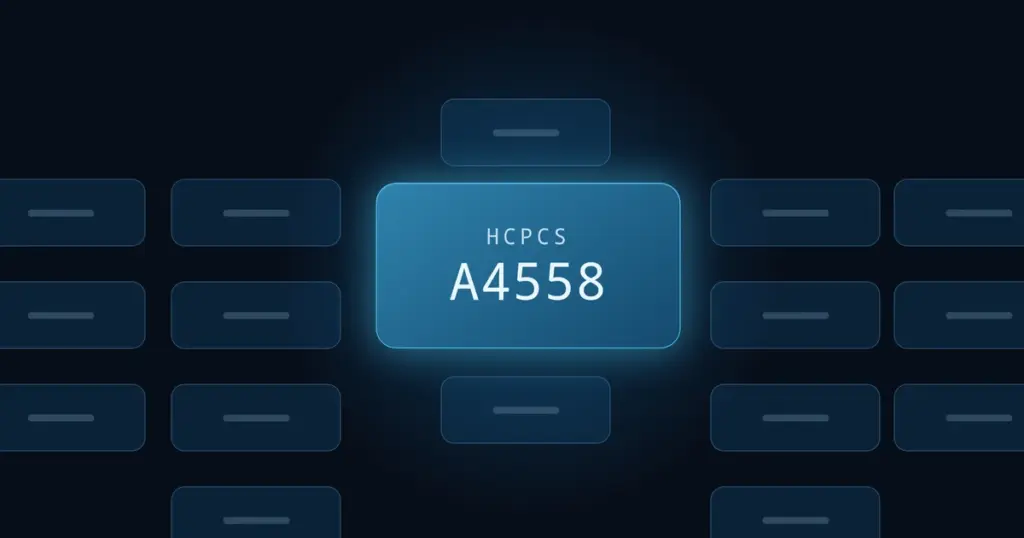HCPCS Code A4558