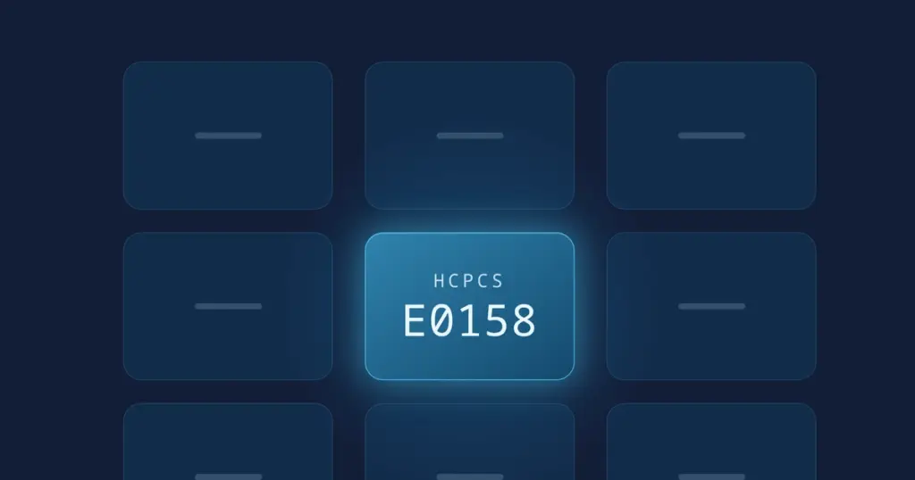 HCPCS Code E0158