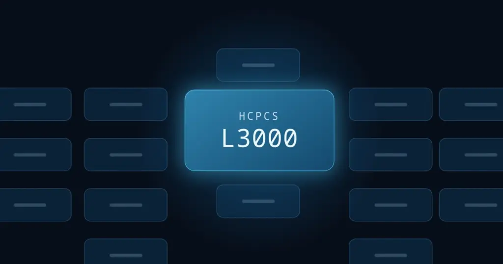 HCPCS Code L3000