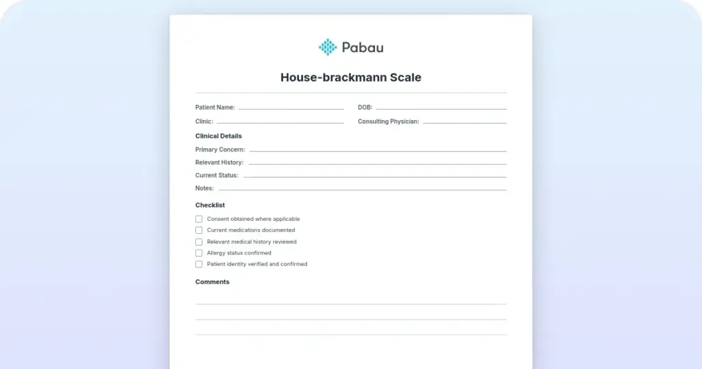 House-Brackmann scale: Grades, scoring, and clinical use preview from Pabau