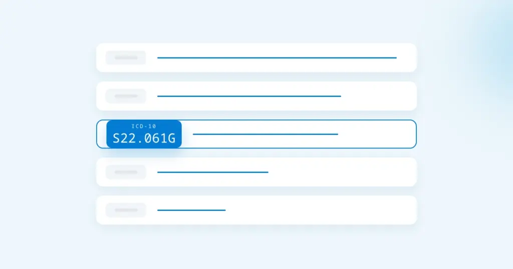 ICD-10 Code S22.061G