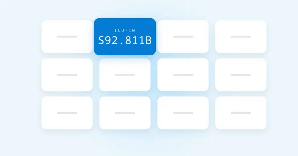 ICD-10 Code S92.811B