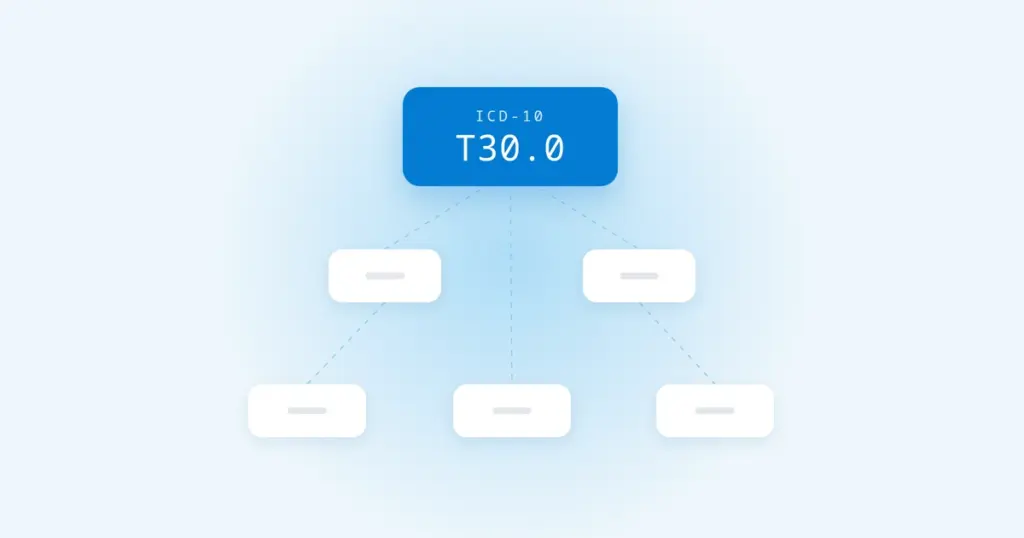 ICD-10 Code T30.0