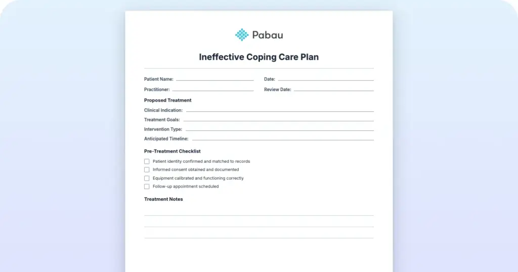 Ineffective Coping Care Plan