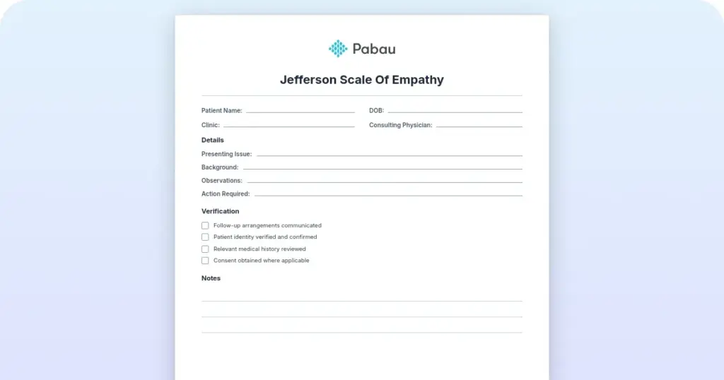 Jefferson Scale of Empathy: Scoring, versions, and cost preview from Pabau