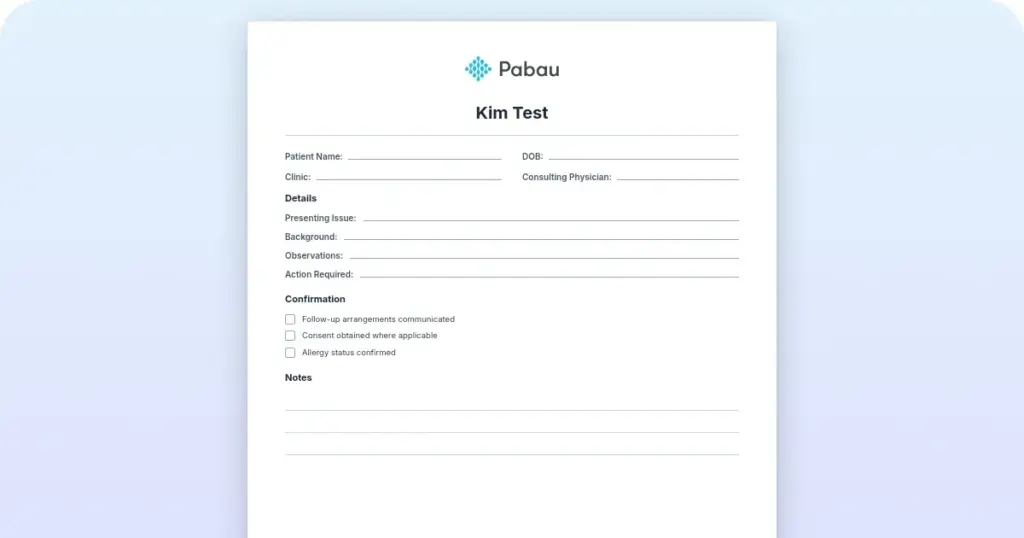 Kim test: How to perform, interpret, and document it preview from Pabau