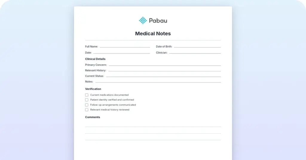Medical notes: How to write them faster and cleaner preview from Pabau