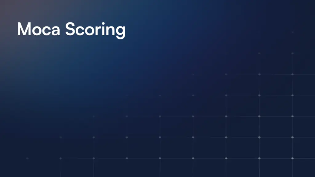 Moca Scoring