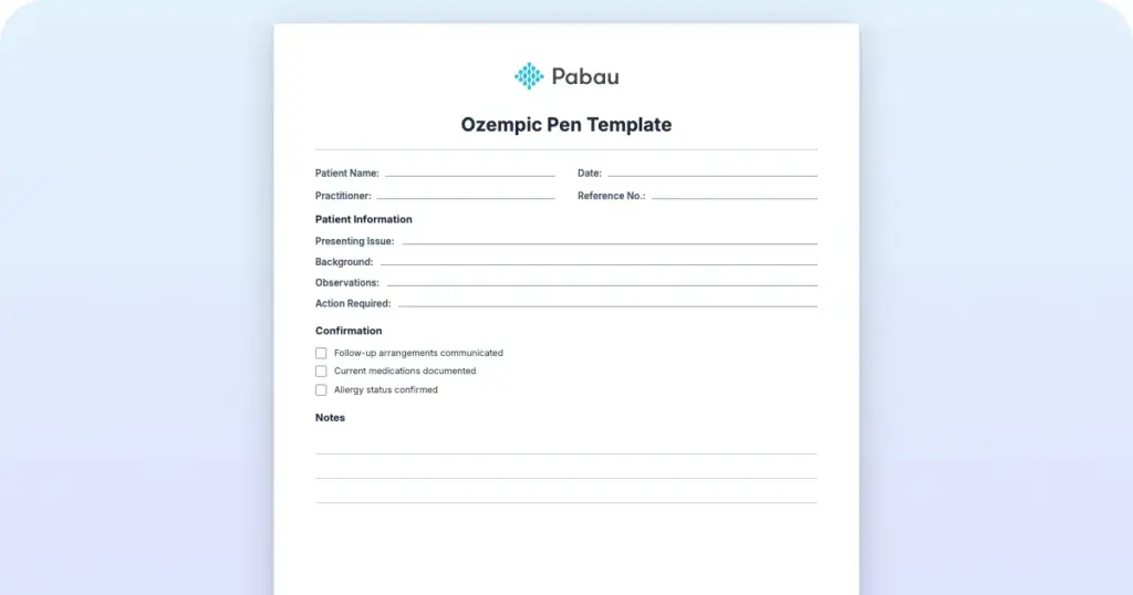 Ozempic Pen Template
