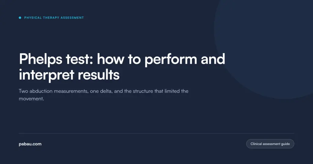 Pabau blog card: Phelps test, how to perform and interpret results