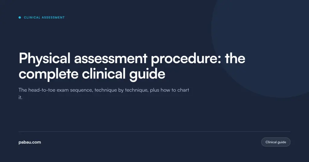 Pabau blog card: Physical assessment procedure, the complete clinical guide