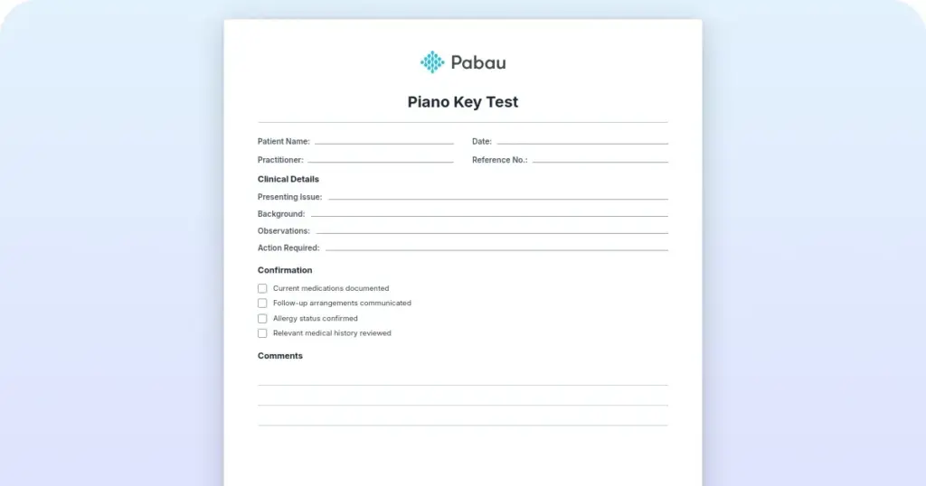Piano key test: How to perform and interpret it preview from Pabau