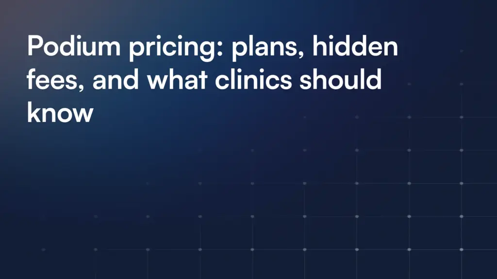 Podium Cost