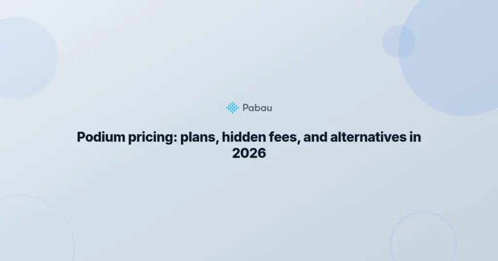 Podium Pricing