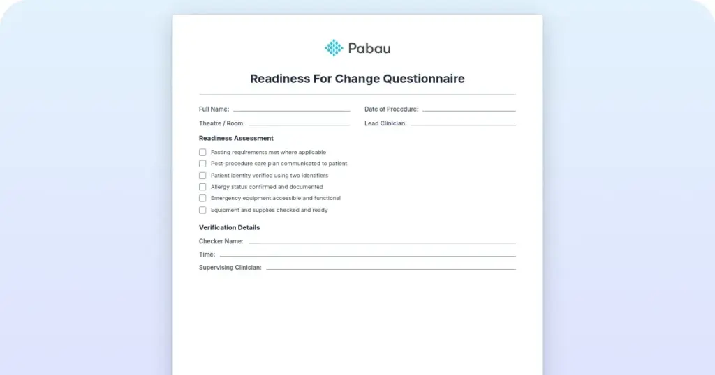 Readiness to Change Questionnaire (RCQ): Scoring and how to use it preview from Pabau