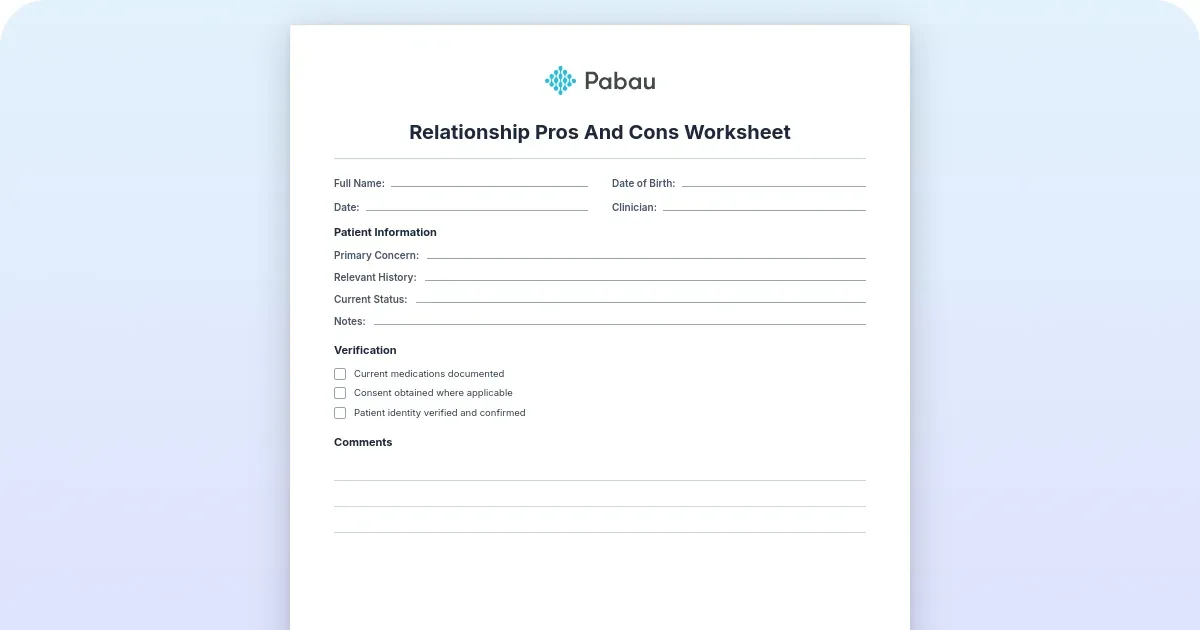 Toxic Relationship Worksheet.pdf Relationship pros and cons worksheet (free PDF and guide) - Free PDF ...