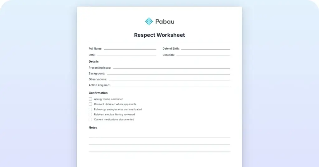 Respect worksheet for kids: Free PDF for elementary classrooms preview from Pabau