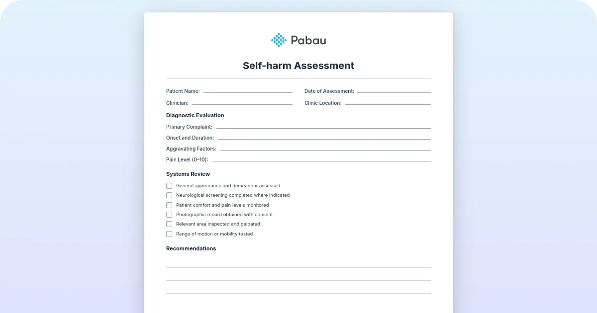 Lab Inventory Management Pdf Self-harm assessment template (free PDF and guide) - Free PDF Download ...