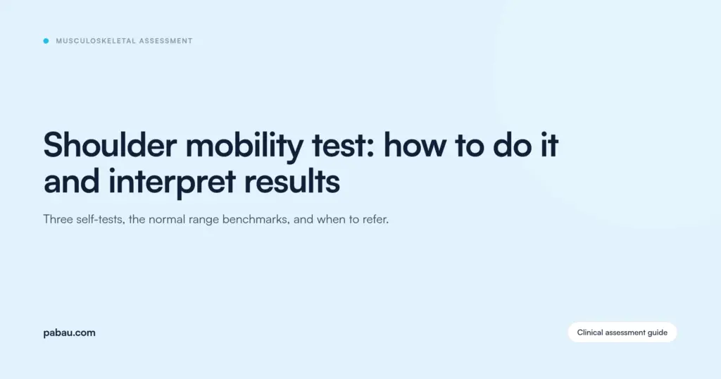 Pabau blog card: shoulder mobility test, how to do it and interpret results