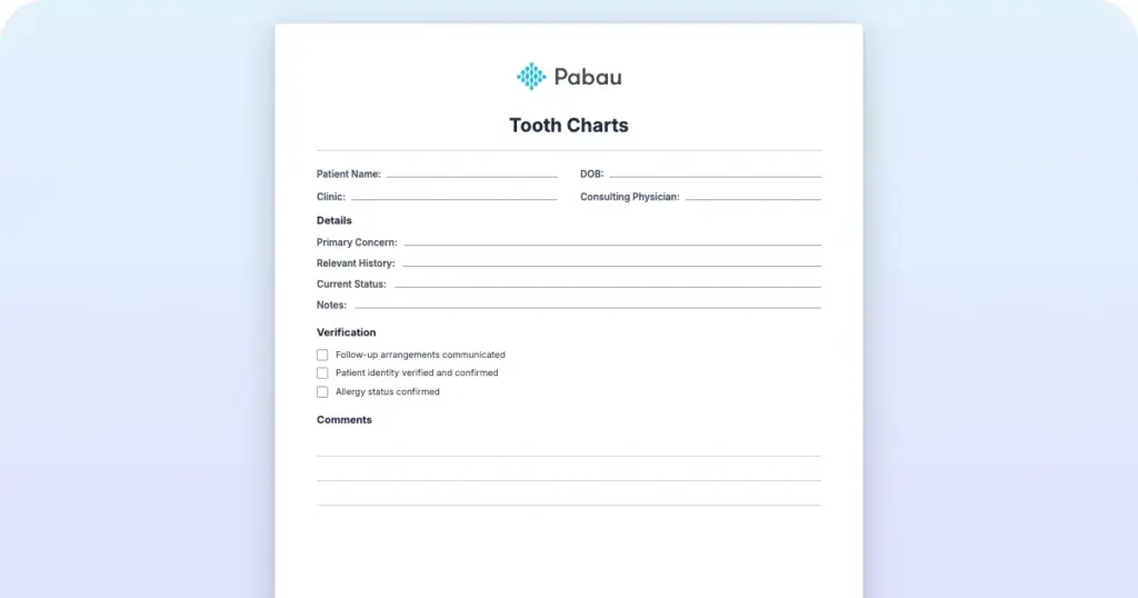 Tooth Charts