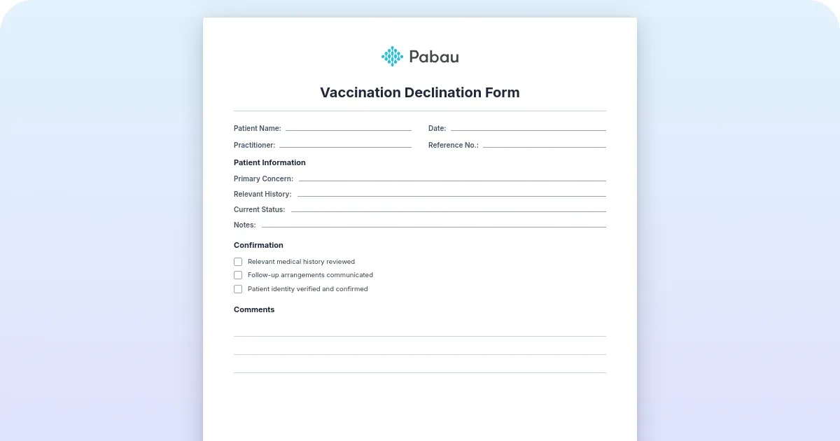 Sl Declination Form.pdf Vaccination declination form: what to include (free template) - Free ...