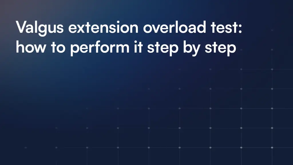Valgus extension overload test: how to perform it step by step